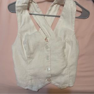 ABERCROMBIE LINEN VEST